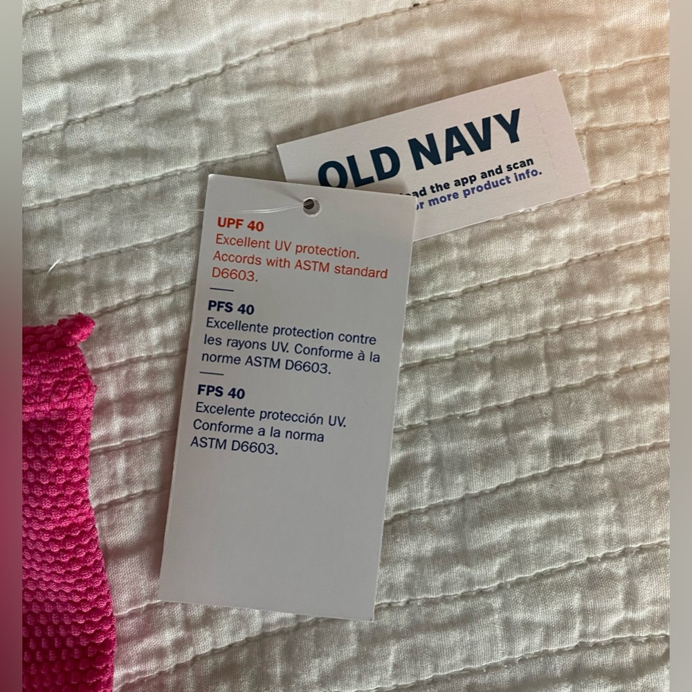 🆕 NWT Old Navy One-Shoulder Swim Set for Girls Size 8 - Picture 4 of 9